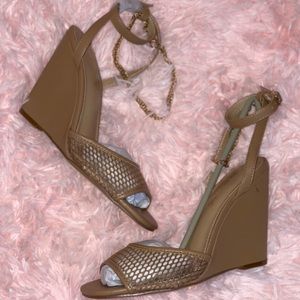 Sexy Ankle Strap/Chain Wedge Sandle